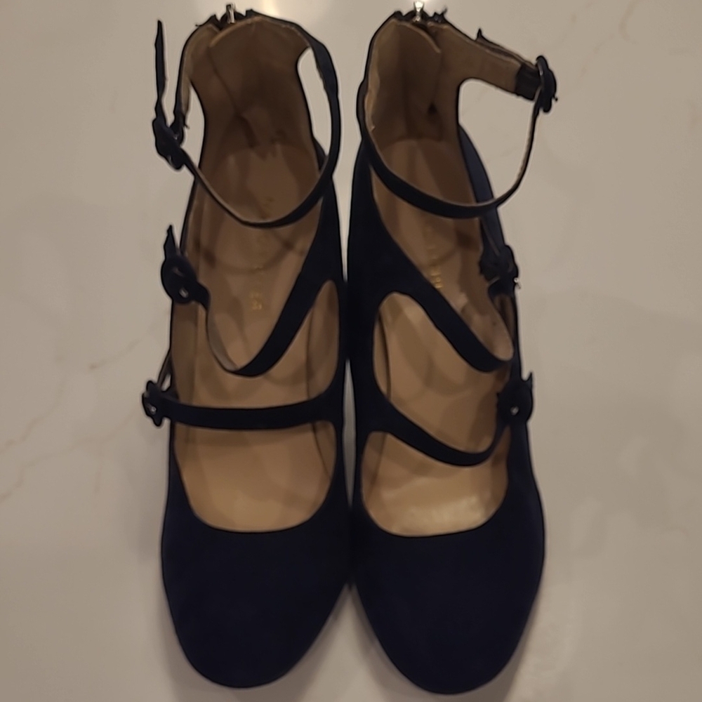 Marc Fisher Blue Strappy Heels